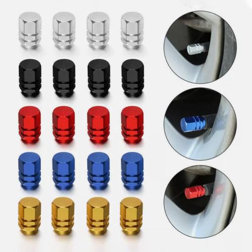 4Pack Aluminum Car Tire Valve Caps Tyre Valve Stem Cover Air Dust Wheel Rim Caps