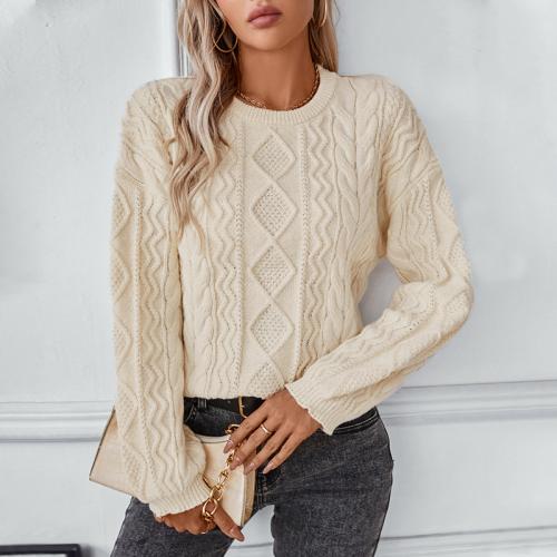 Polyester Women Sweater autumn and winter design & slimming & loose Solid PC