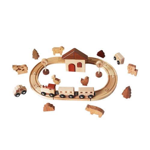 Wooden Children Brick Toy Box