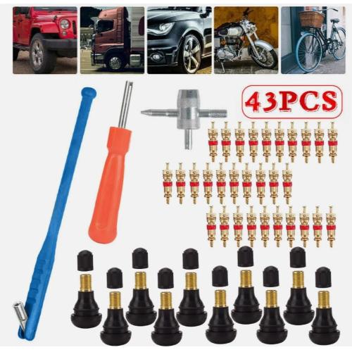 43X Tire Valve Stem installation Chrome Tool Puller Car Plug Core Remover Repair