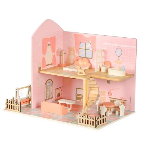 Wooden Play House Toy break proof Box