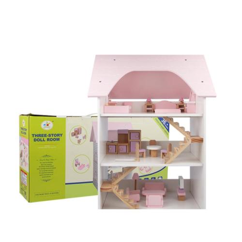 Wooden Play House Toy break proof Box