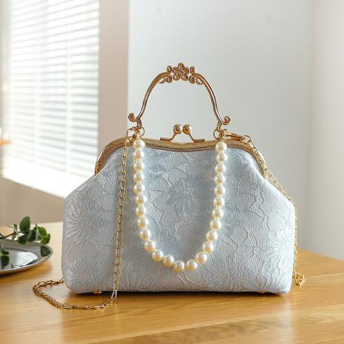 Cloth Easy Matching Clutch Bag with chain Plastic Pearl PC