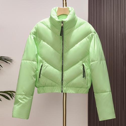 Polyester windproof Women Parkas & thermal Solid PC