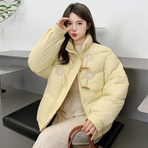 Polyester windproof Women Parkas thicken & thermal Solid PC