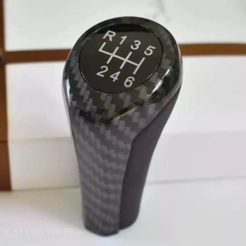 Carbon Fibre 6 Speed Gear Knob Shifter For BMW 1 series E81 E82 E87 E88 F20 F21