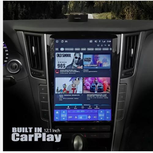 Tesla Style Car Radio GPS Navigation CarPlay for Infiniti Q50 Q60 2013-2023