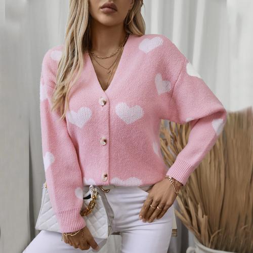 Polyester Soft Women Knitwear & loose heart pattern PC