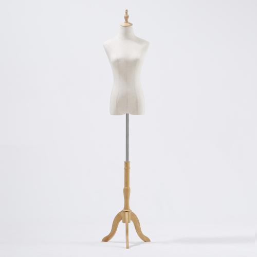 Linen & Wood Display Mannequin durable Solid PC