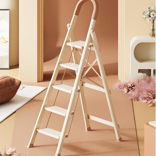 Aluminium Alloy Step Ladder durable white PC