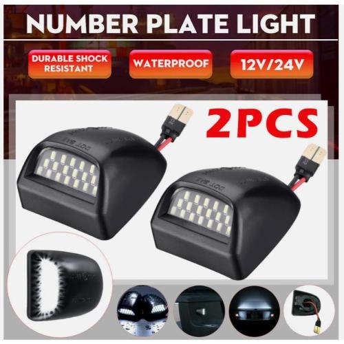 2PCs LED License Plate Light Assembly For Chevy Silverado GMC Sierra 1500 2500 3500