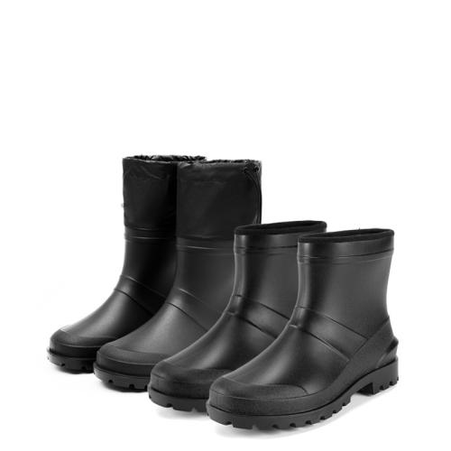 PVC Rain Boots hardwearing & waterproof black Pair