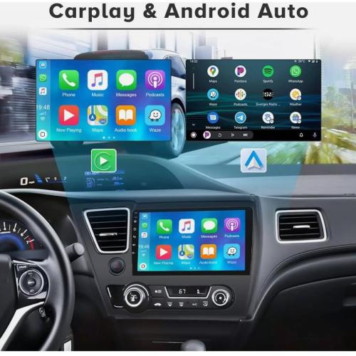 Android 13.0 Apple Carplay Car Radio Stereo GPS Navi For Honda Civic 2013-2017