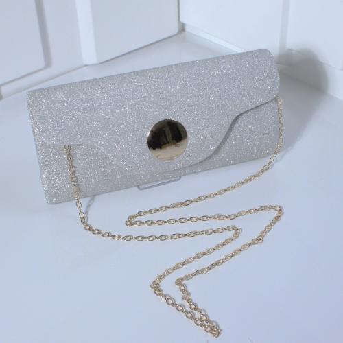 PVC & Polyester Easy Matching Clutch Bag with chain PC