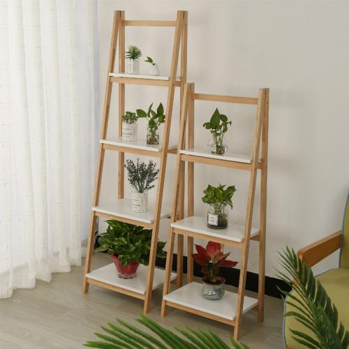 Moso Bamboo & Solid Wood Multilayer Flower Rack PC