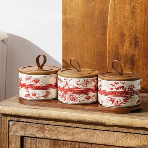 Ceramics dampproof Storage Jar & tight seal PC