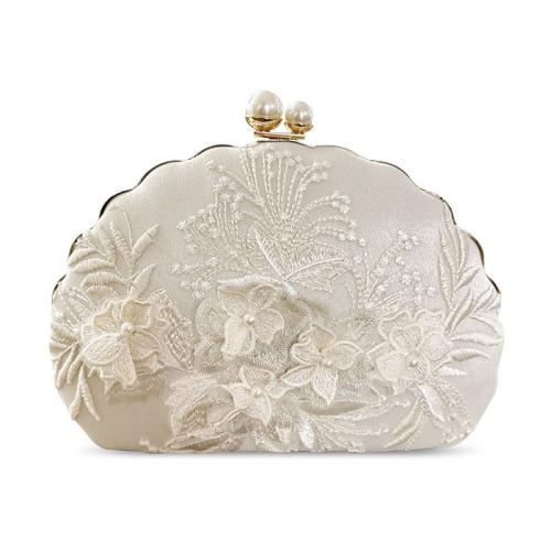 Cloth Easy Matching Clutch Bag with chain & embroidered PC