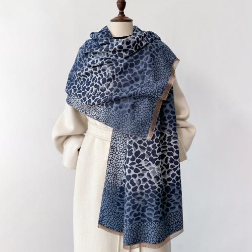 Polyester Scarf and Shawl double-sided & thermal leopard PC