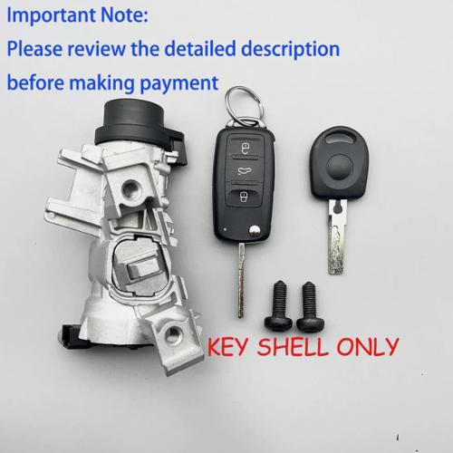 IGNITION SWITCH Lock ASSEMBLY FOR VW JETTA 06-18 with REMOTE Control KEY SHELL