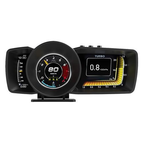 Car OBD2 and GPS Gauge Smart HUD Head-Up Digital Display Speedometer Turbo Alarm UK