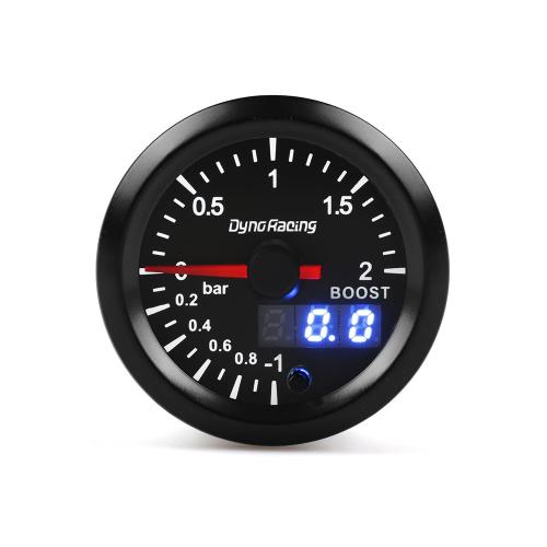 2inch 52mm Digital & Pointer 7 Color LED Car Turbo Boost Meter Bar Pressure Gauge