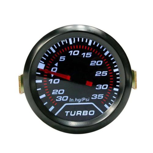 52mm 2inch Car Turbo Boost Pressure Pointer Gauge Meter 12V Smoked Dials 30Psi Pob LED