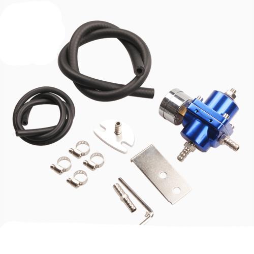 Car Aluminum Adjustable 1-140 PSI Fuel Pressure Regulator with Oil Gauge Fitting