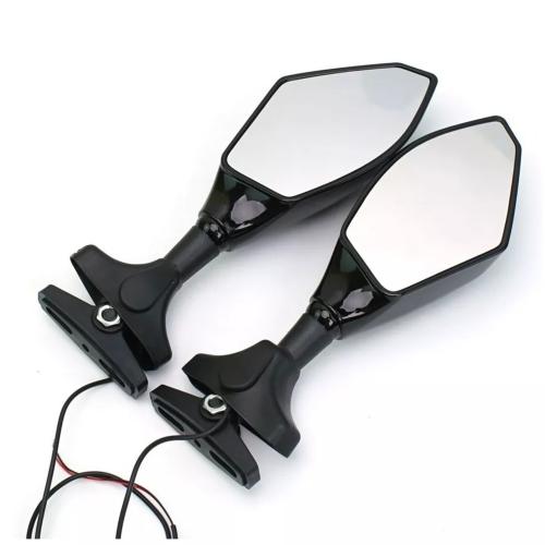 Glass & ABS for motorcycle Motorcycle Rearview Mirror black Pair