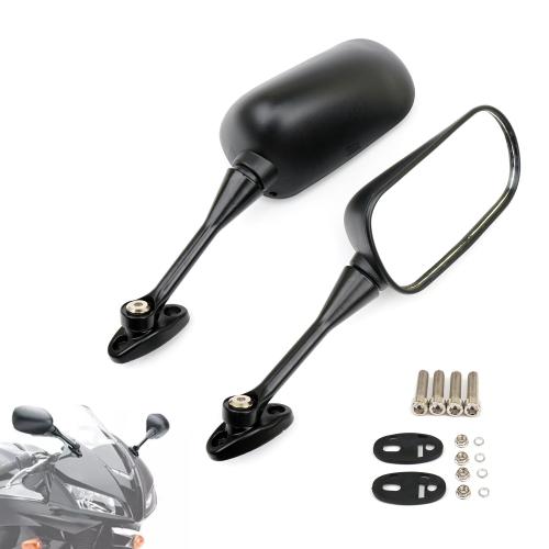 Aluminium Alloy & Glass & ABS for motorcycle Motorcycle Rearview Mirror black Pair