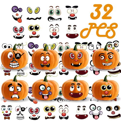 PVC Rubber DIY Decorative Sticker Halloween Design mixed pattern Set