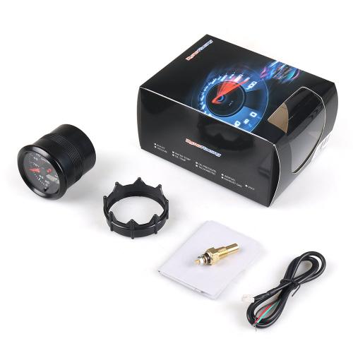 2 inch 52mm Digital and Pointer 7 Color LED Car Water Temp Temperature Gauge Meter