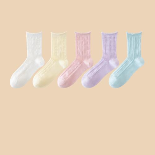 Algodón peinado Calcetines para mujeres, colores mezclados, :, 5Pares/Mucho,  Mucho