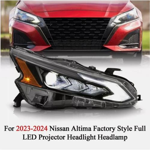 Fits 2023 2024 Nissan Altima Full LED Headlight Lamp Assembly Left Driver Black