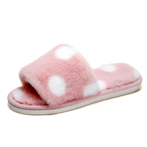 Plush & PVC Fluffy slippers, hardwearing & different size for choice & thermal, more colors for choice,  Pair