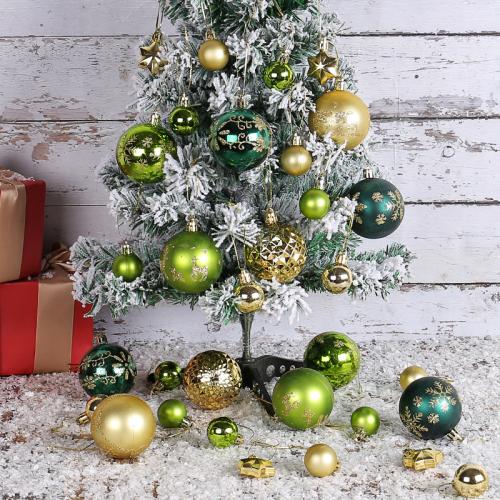 Polystyrene Christmas Decoration Balls, for home decoration & multiple pieces, more colors for choice,  Set