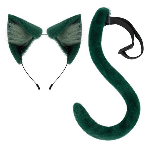 Artificial Wool Costume Accessories Cute green Set