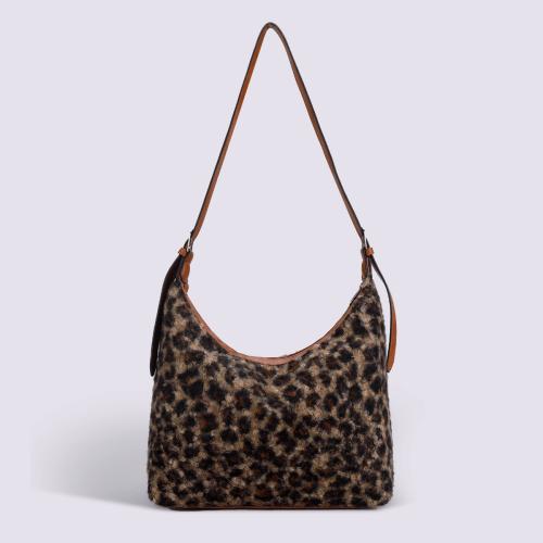 Felpa & Poliéster Bolso de Crossbody, leopardo, más colores para elegir,  trozo