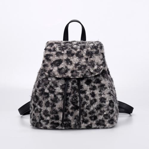 Peluche & Polyester Crossbody Bag Leopard plus de couleurs pour le choix pièce