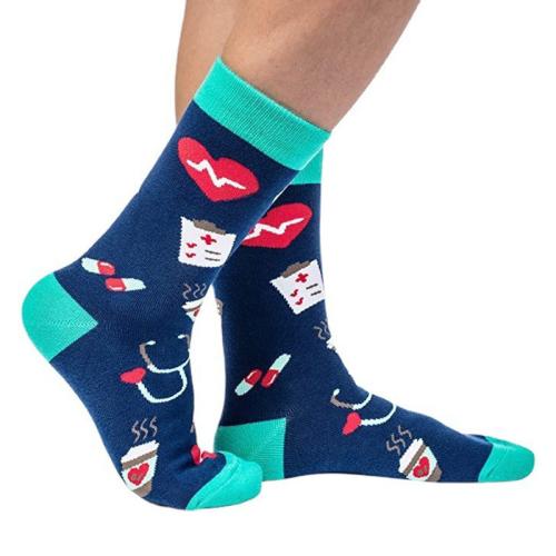 Polyester & Cotton Unisex Ankle Socks, antifriction & different size for choice & antibacterial & deodorant & sweat absorption, printed, mixed pattern, more colors for choice, :,  Pair