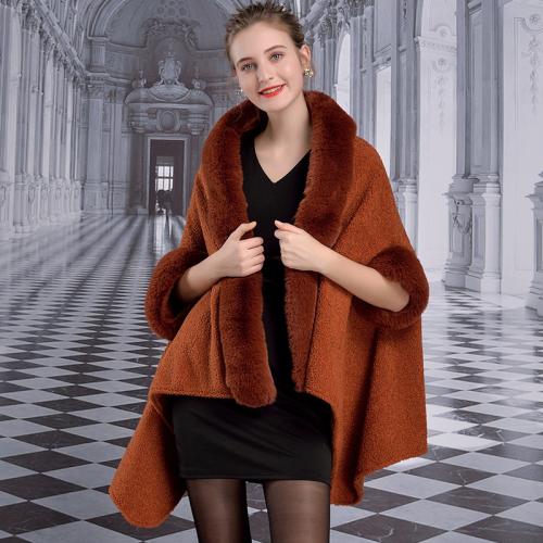 Fourrure artificielle Poncho de manteau Solide plus de couleurs pour le choix : pièce