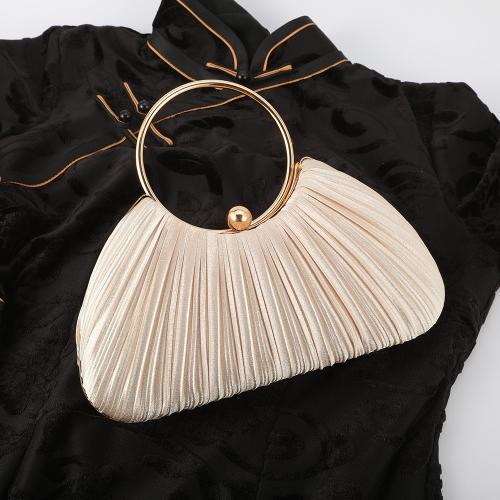 Silk & Polyester Easy Matching Handbag durable & attached with hanging strap Solid PC