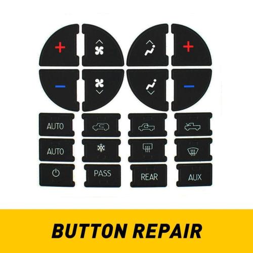 Replacement Climate Control Button Stickers For 2007-2014 Chevrolet GMC HVAC New