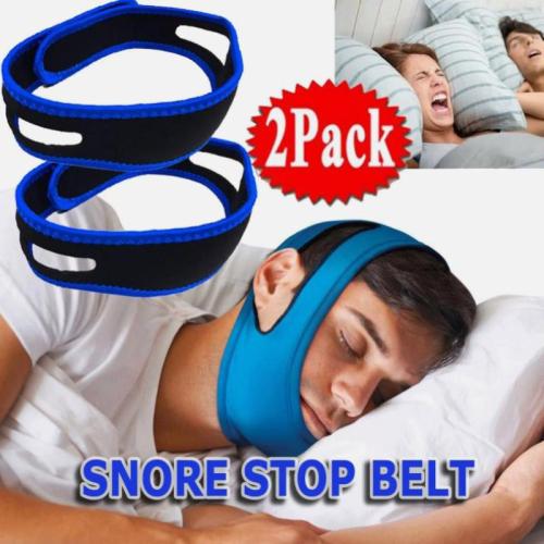 2 Pack Anti Snore Chin Strap Stop Snoring Belt Sleep Apnea Support Solution USA